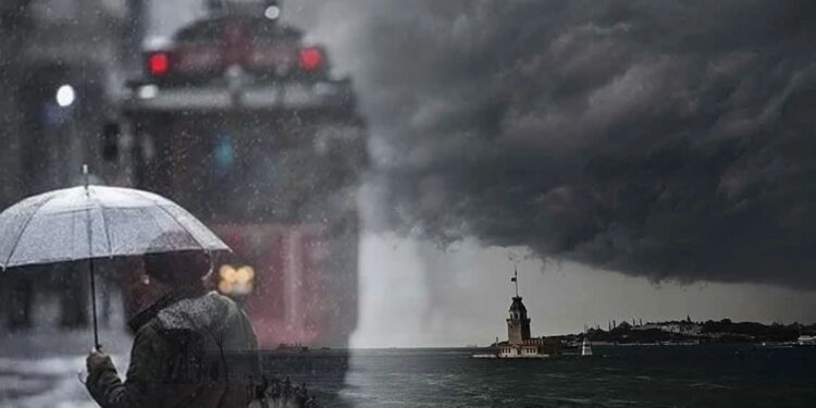 İstanbul'da Bahara Sağanak Molası! Meteoroloji Alarm Verdi: Çok Kuvvetli Geliyor