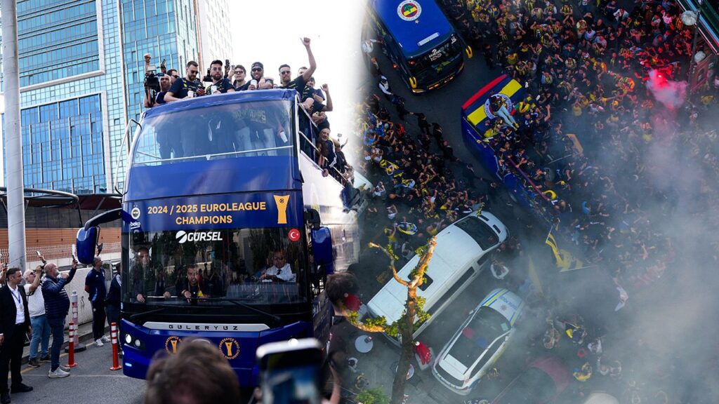 Kadıköy'de Sarı Lacivert Gece! Avrupa'nın En Büyüğü Fenerbahçe Şampiyonluğunu Kutluyor