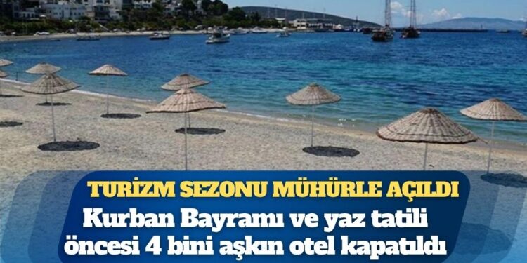 Turizm sezonu mühürle açıldı: Binlerce otel kapalı, tatilciler sokakta