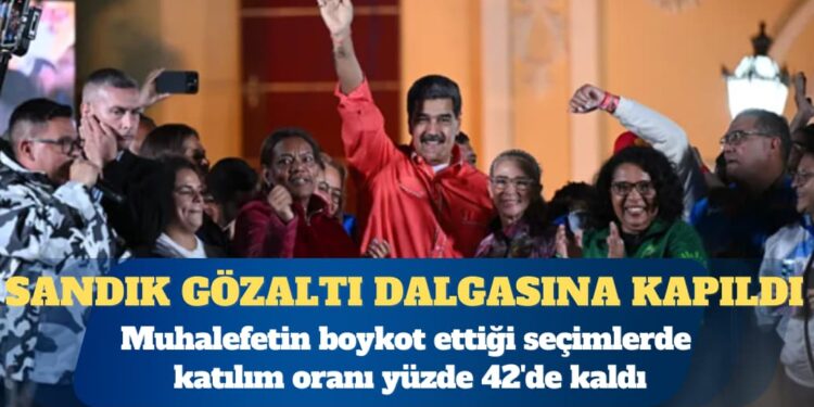 Muhalefetin boykot ettiği Venezuela’daki seçimleri Maduro’nun partisi kazandı