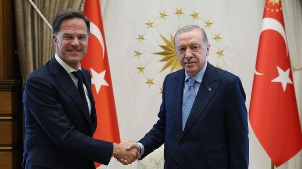 NATO Genel Sekreteri Rutte Erdoğan ile görüştü