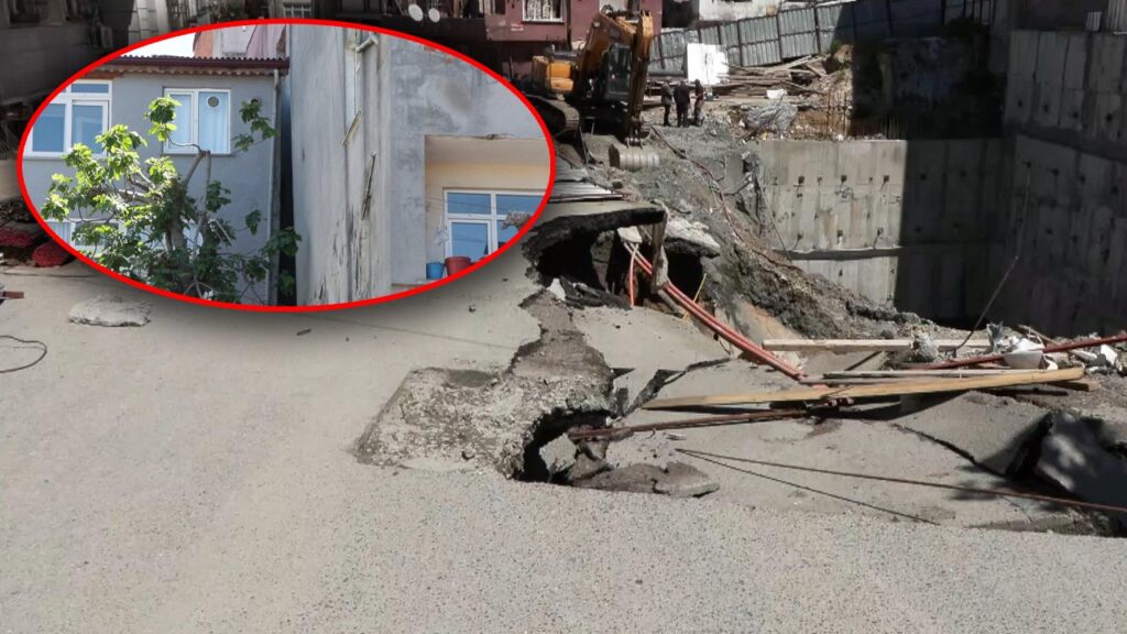 Sarıyer'den Sonra Şimdi de Gaziosmanpaşa! Yol Çöktü, Ortalık Savaş Alanına Döndü... Binalar Tahliye Edildi