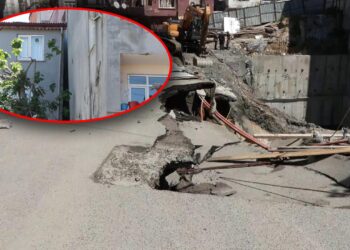 Sarıyer'den Sonra Şimdi de Gaziosmanpaşa! Yol Çöktü, Ortalık Savaş Alanına Döndü... Binalar Tahliye Edildi