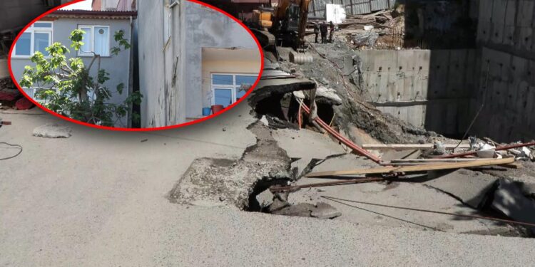 Sarıyer'den Sonra Şimdi de Gaziosmanpaşa! Yol Çöktü, Ortalık Savaş Alanına Döndü... Binalar Tahliye Edildi