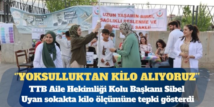 Sokakta boy ve kilo ölçümü: İnsanlar yoksulluktan kilo alıyor