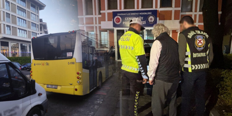 Üsküdar'da yola yağ dökerek ilerleyen otobüs şoförüne 9 bin 267 lira para cezası!