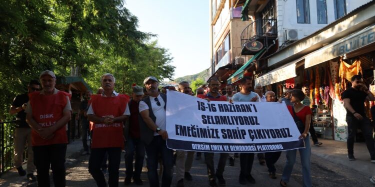 Dêrsim’de kayyım tarafından işten atılan işçiler için yürüyüş