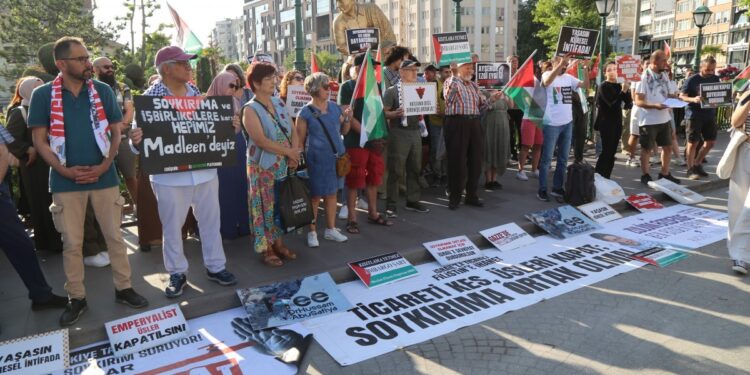 Eskişehir’de Madleen saldırısı protesto edildi