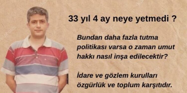 Çetin Arkaş için çağrı: Vakit kaybetmeden hasta tutsaklar serbest bırakılmalı