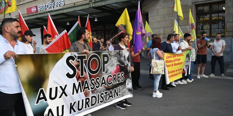 İsviçre kentlerinde eylem: Türkiye’nin saldırılarına acil müdahale edilsin