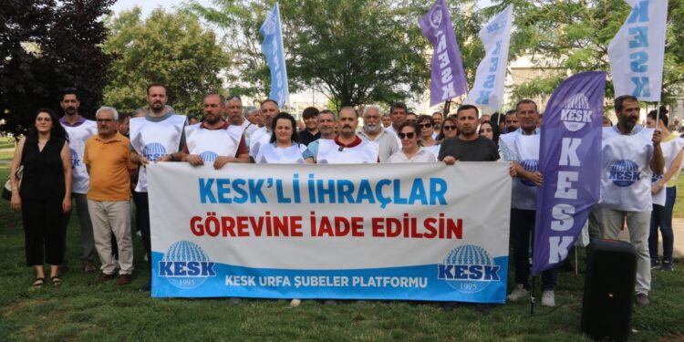 Riha’da KHK’liler için eylem