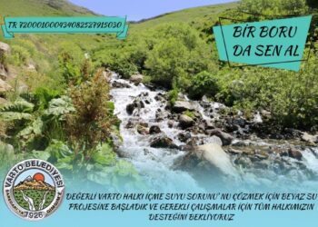 Belediyeden içme suyu projesi için kampanya