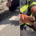 Alt Geçitte Sıkışan Yavru Kedi İtfaiye Tarafından Kurtarıldı