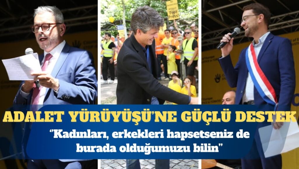 Büyük Adalet Yürüyüşü’ne uluslararası destek: Kadınları, erkekleri hapsetseniz de burada olduğumuzu bilin