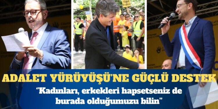 Büyük Adalet Yürüyüşü’ne uluslararası destek: Kadınları, erkekleri hapsetseniz de burada olduğumuzu bilin