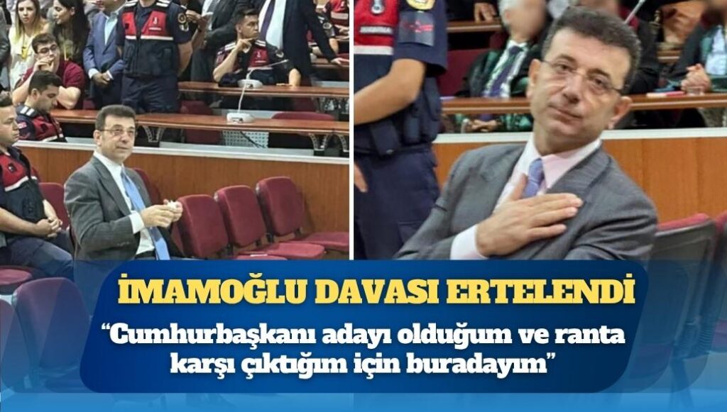 Ekrem İmamoğlu hâkim karşısında: Zindandayım çünkü İstanbul’u üç kez kazandım