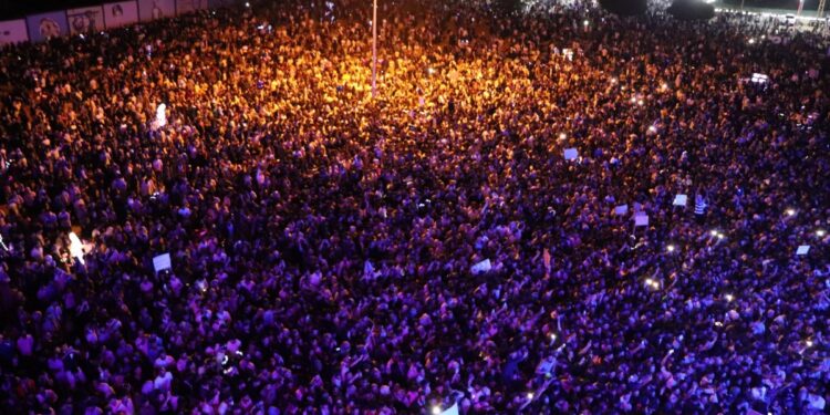 Erdîş’teki şenlik alanından Abdullah Öcalan’a selam