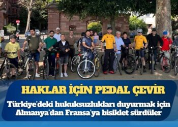 Haklar için pedal çevir: Türkiye’deki hukuksuzlukları duyurmak için Almanya’dan Fransa’ya bisiklet sürdüler