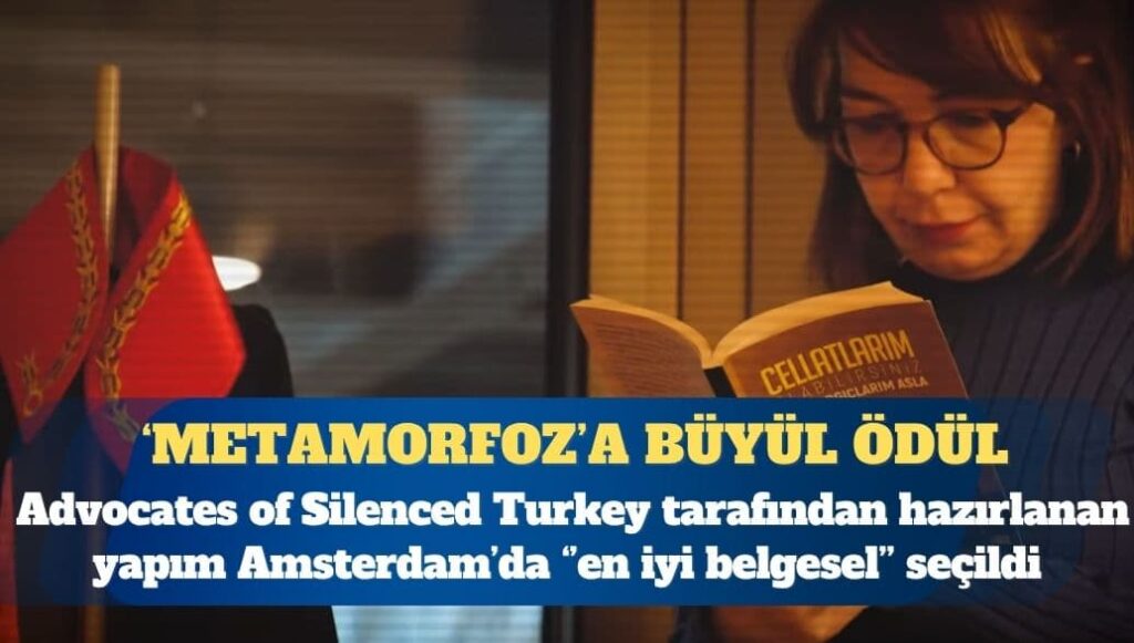 “Metamorfoz” belgeseline Amsterdam’da ‘En İyi Belgesel’ ödülü