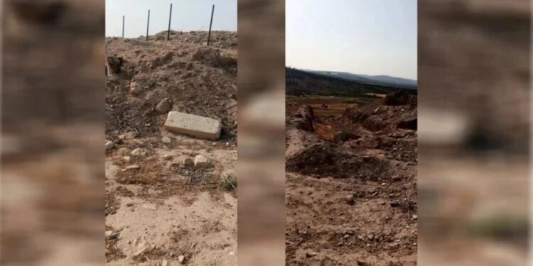 Paramiliter gruplar Girê Eyndarê Tepesi'ne zarar verdi