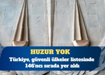Türkiye, 163 ülkenin olduğu dünyanın en güvenli ülkeleri listesinde 146. sırada yer aldı