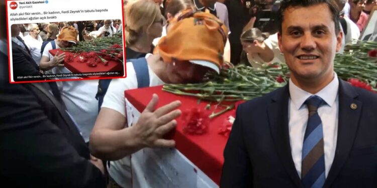 Yeni Akit'ten Bir Skandal 'Ferdi Zeyrek' Manşeti Daha! Tabutun Başında Ağlayan Kadını Hedef Aldılar