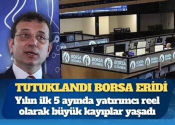 Ekrem İmamoğlu tutuklandı, borsa eridi: 1,47 Trilyon TL buhar oldu