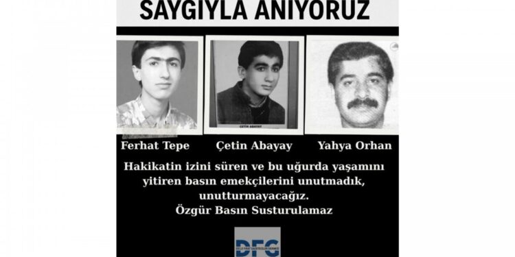 DFG 3 gazeteciyi andı: Özgür Basın şehitleri onurumuzdur