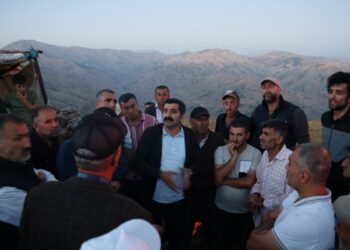 Hesandîn’de maden aramaya karşı nöbet başlattı