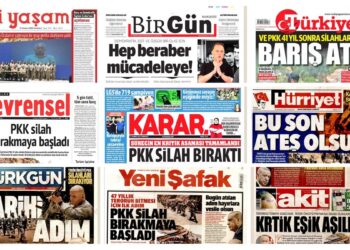 Tarihi tören gazetelerin ilk manşetinde