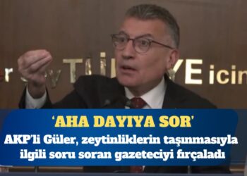 AKP Grup Başkanı Abdullah Güler, zeytinliklerin taşınmasıyla ilgili soru soran gazeteciyi fırçaladı