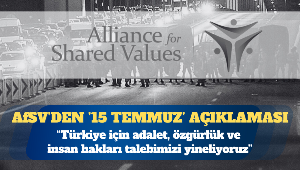 AfSV’den ’15 Temmuz’ açıklaması: Türkiye için adalet, özgürlük ve insan hakları talebimizi yineliyoruz