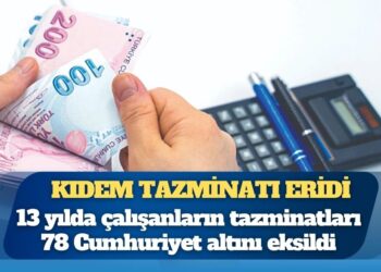Kıdem tazminatında büyük erime: 78 Cumhuriyet altını eksildi