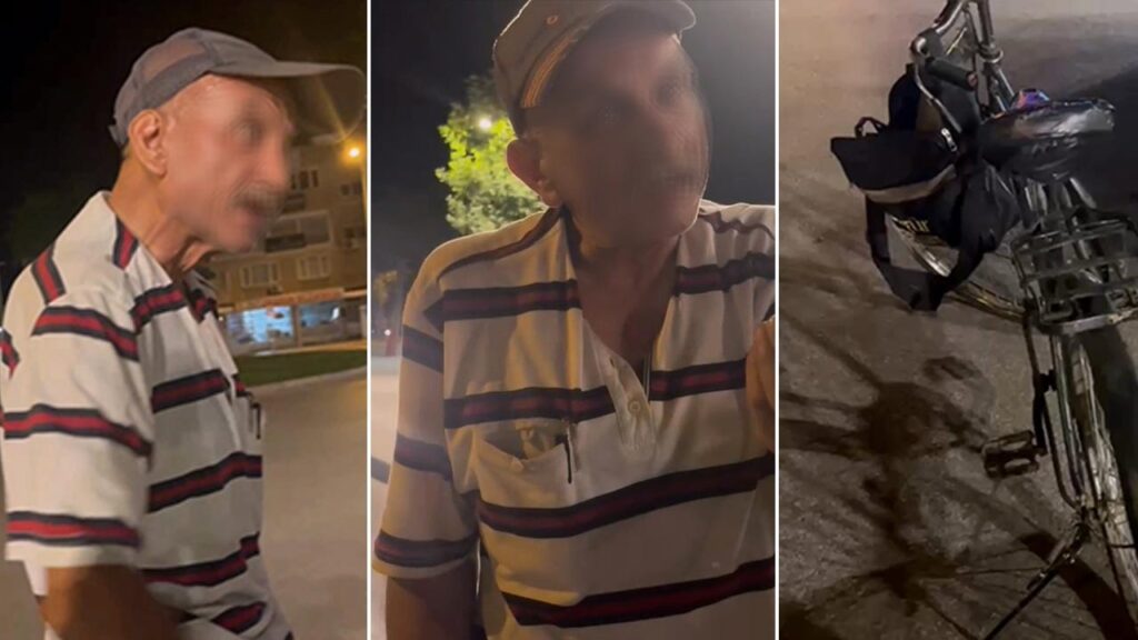 Alkollü Bisiklet Sürerken Yakalandı, Ceza Yemekten Kurtulamadı! Trafik Polisiyle Diyalogu Güldürdü