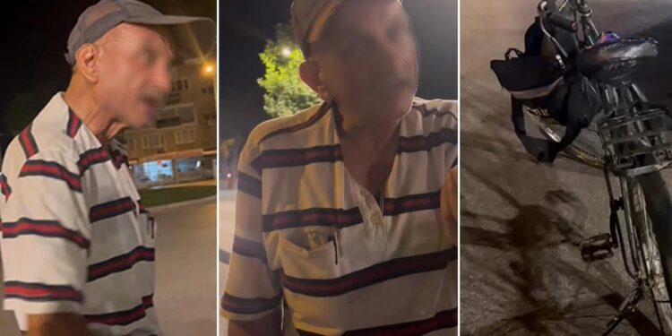 Alkollü Bisiklet Sürerken Yakalandı, Ceza Yemekten Kurtulamadı! Trafik Polisiyle Diyalogu Güldürdü