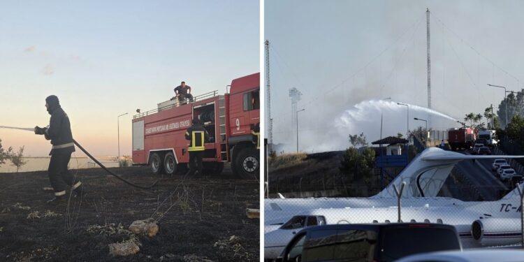 Atatürk Havalimanı’nda Korkutan Yangın