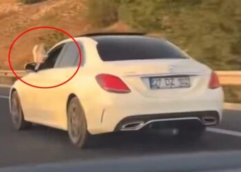Ayakları dışarıda araç kullanan kişi, başsavcının oğlu çıktı