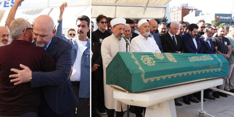 Cenazesinde, Süleyman Soylu ve Berat Albayrak saf tuttu