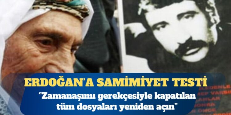 Cumartesi Anneleri’nden Erdoğan’a: Zamanaşımı gerekçesiyle kapatılan tüm dosyaları yeniden açın