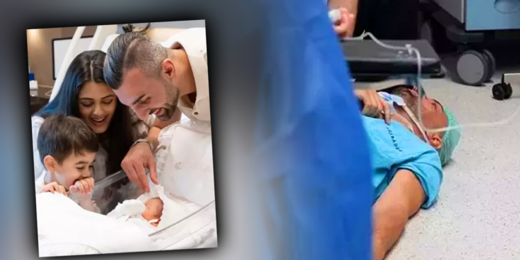 Eşinin Doğumuna Giren Ünlü Futbolcu Bayıldı! Herkes Bunu Konuşuyor
