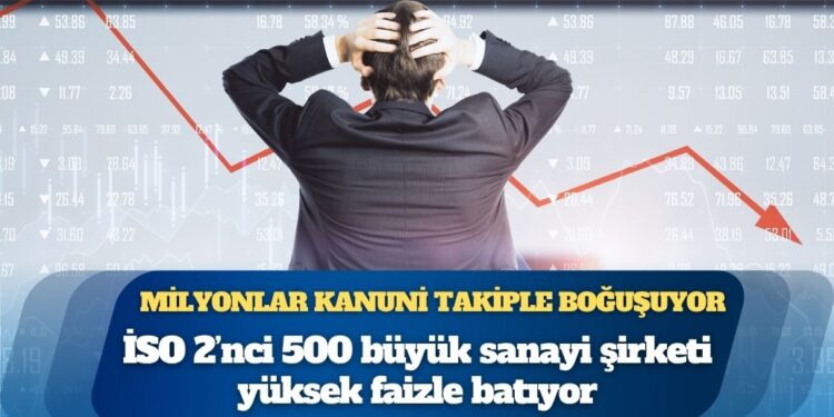 Bankalar 5 ayda faizden 3,1 trilyon lira kar ederken, İSO 2’nci 500 büyük sanayi şirketi yüksek faizle batıyor, bireysel borçlu milyonlar kanuni takiple boğuşuyor