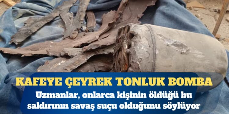 İsrail ordusunun Gazze’de bir kafeye düzenlediği saldırıda 230 kiloluk bomba kullandığı ortaya çıktı