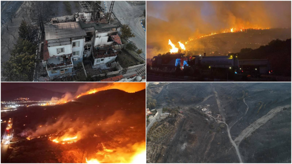 İzmir’de alevlerle mücadele devam ediyor!