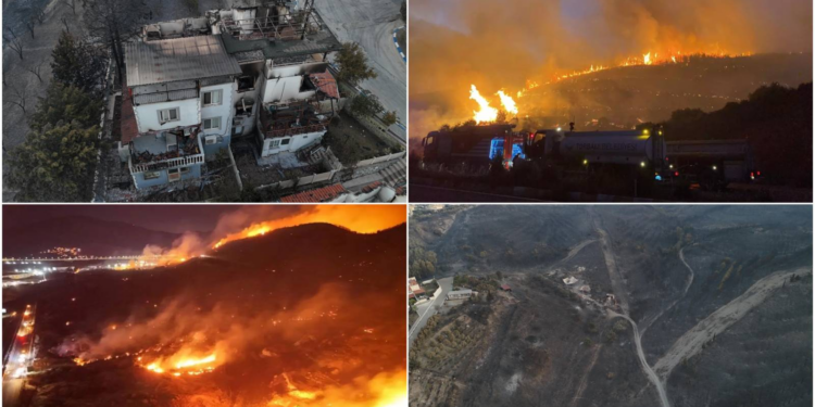 İzmir’de alevlerle mücadele devam ediyor!