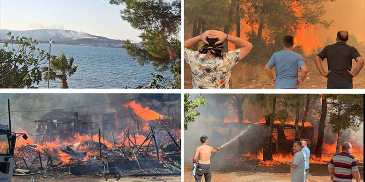 Karabük ve Antalya'da evler tahliye edildi, Bartın'daki iki evin yandığı anız yangını kontrol altında