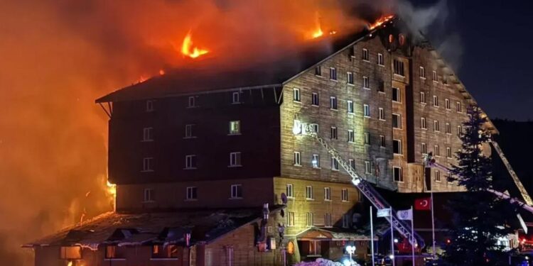 Kartalkaya'daki Grand Kartal Otel Yangınından Yeni Görüntüler Ortaya Çıktı