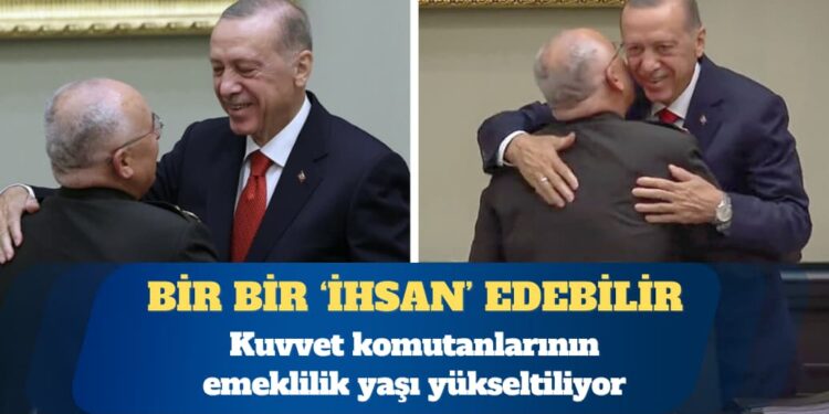 Kuvvet komutanlarının emeklilik yaşı yükseltiliyor