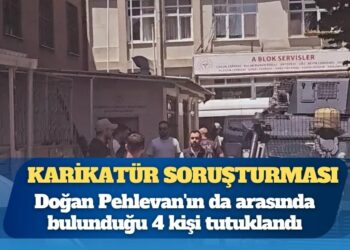 LeMan’a karikatür soruşturmasında karikatürist Doğan Pehlevan’ın da arasında bulunduğu 4 kişi tutuklandı