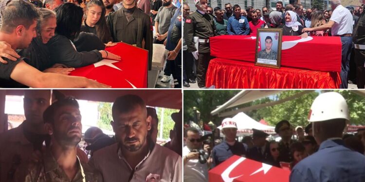 Türkiye Şehitlerine Gözyaşlarıyla Veda Ediyor