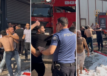 Yangında İtfaiye Ekiplerine Saldırı: Polis Biber Gazı Kullandı